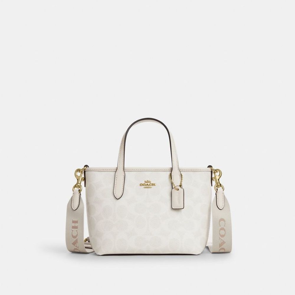 Coach Outlet City Mini Tote Bag In Signature Canvas